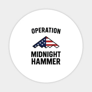 Operation Midnight Hammer USA Flag Bomber – Patriotic 4th of July Military Magnet